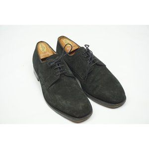 J.M. Weston Black Suede Nubuck Leather Mens Dress Shoes Sz 8D Made in France